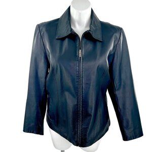 WORTHINGTON BLACK LEATHER JACKET - XL